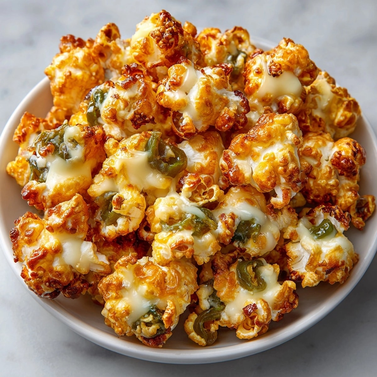 Savory, crisp-crusted Grilled Jalapeño Cheddar Popcorn Bites recipe – perfect game-day snack.