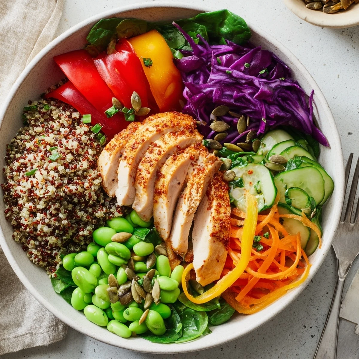 Healthy Meal-Prep Colour Bowls