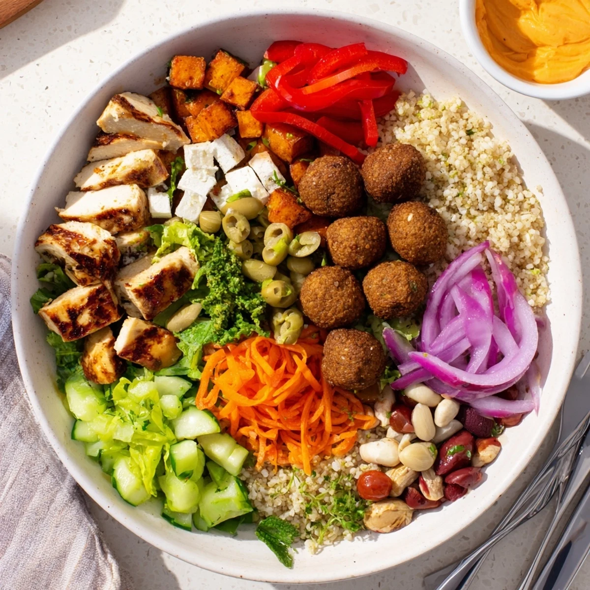 Enjoy a vibrant assortment of Build-Your-Own Boards & Bowls, perfect for social gatherings.  