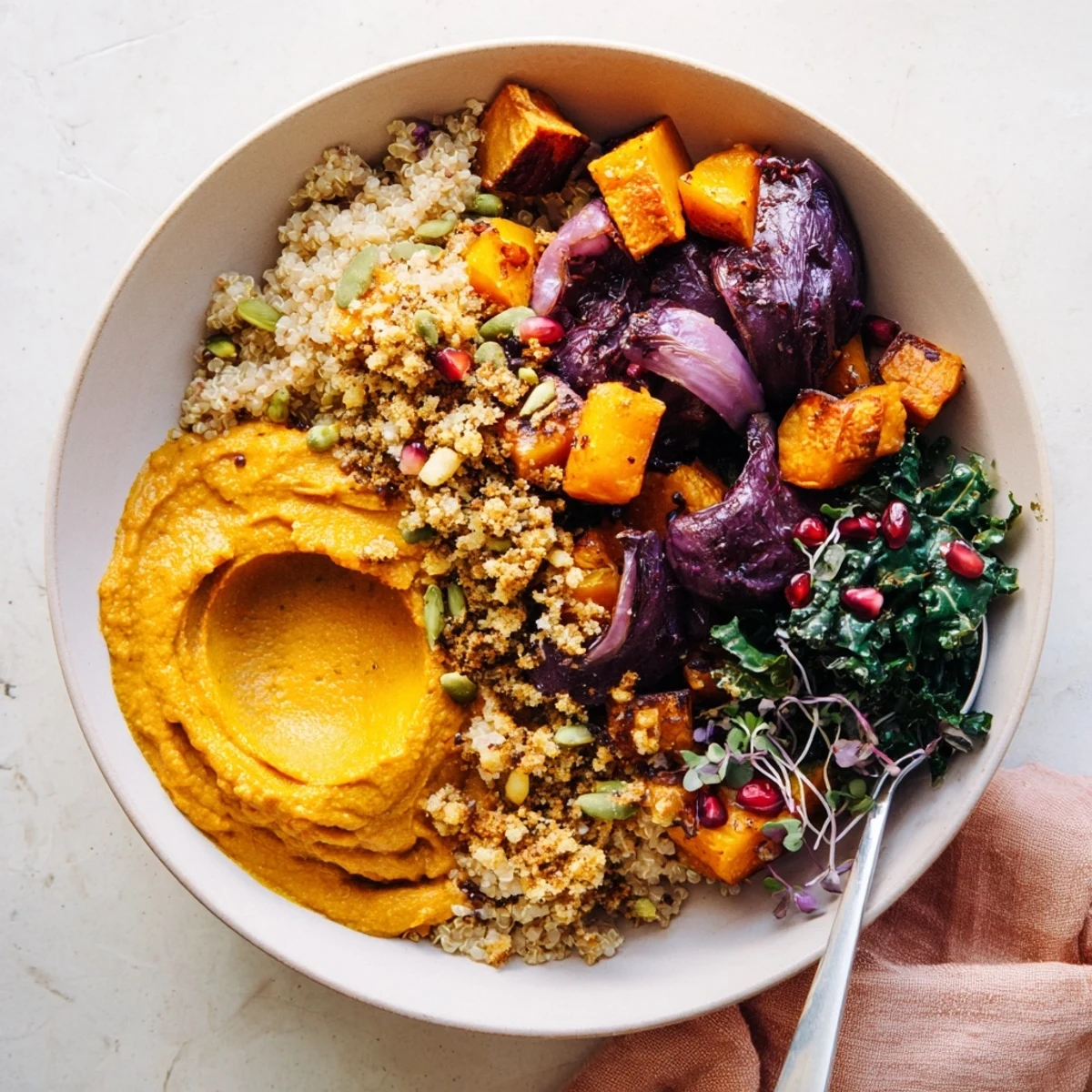 Cozy spiced winter bowls bursting with flavors and vibrant toppings for chilly days.