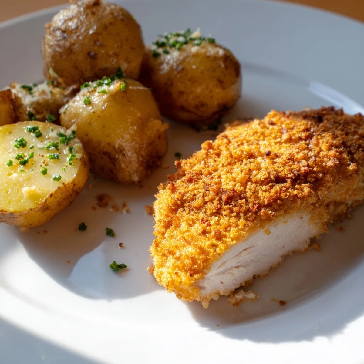 Crispy Parmesan Crusted Chicken