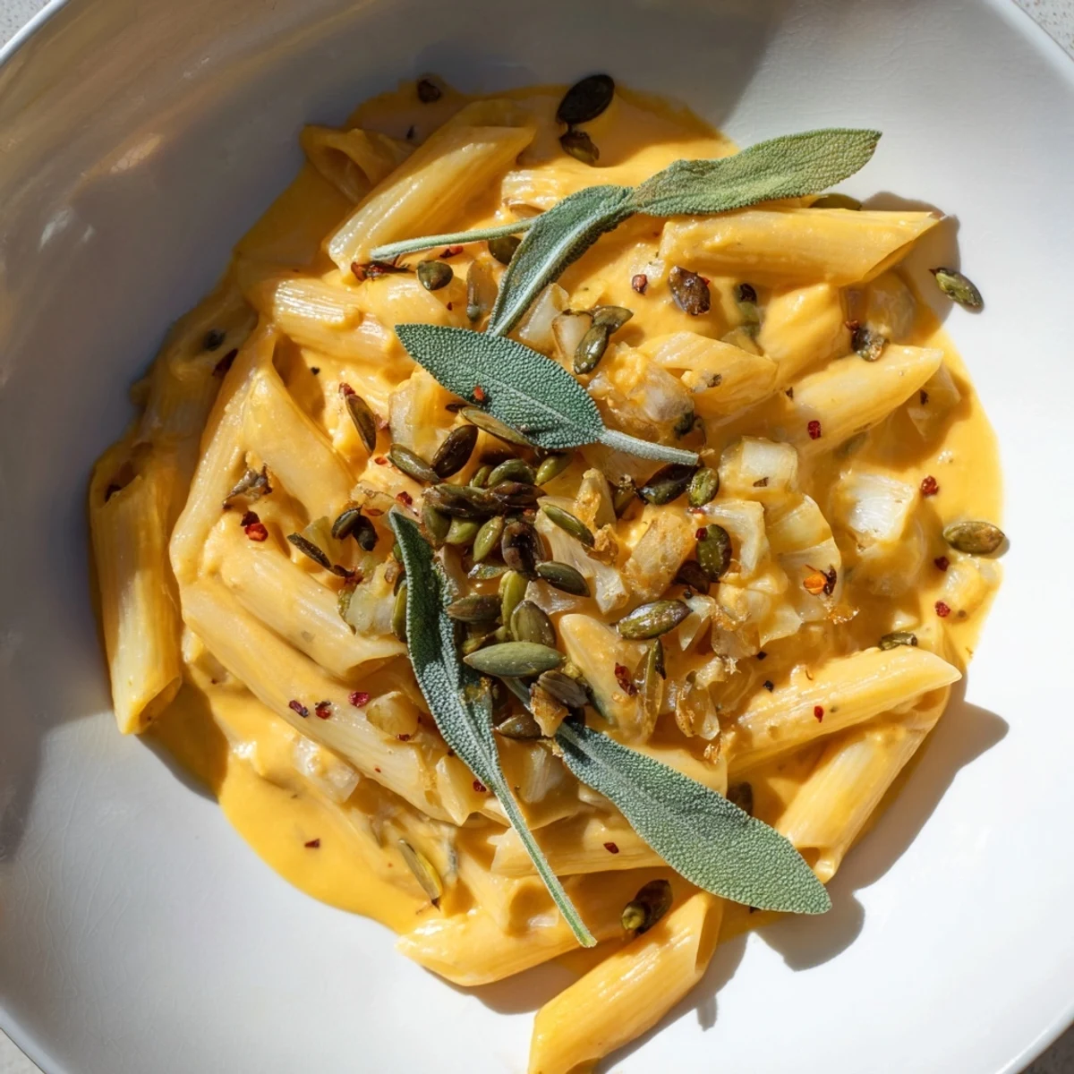 Vegan Creamy Pumpkin Pasta