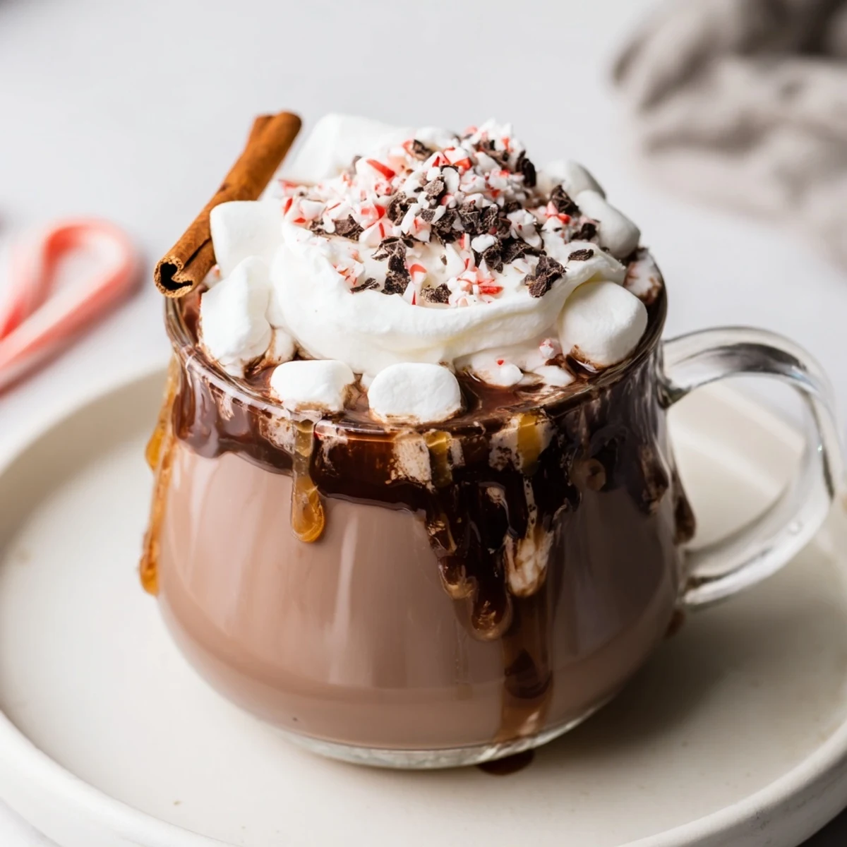 Steaming mugs and a Cozy Bear Hot Cocoa Board overflowing with sweet, colorful toppings await.