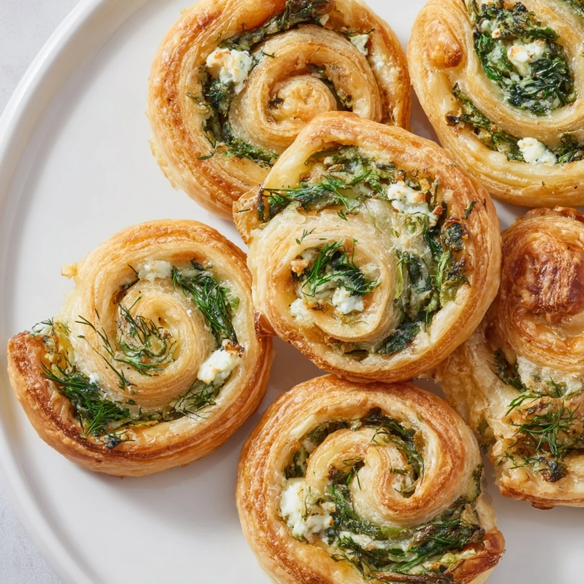 Savory Spinach Feta Pinwheels