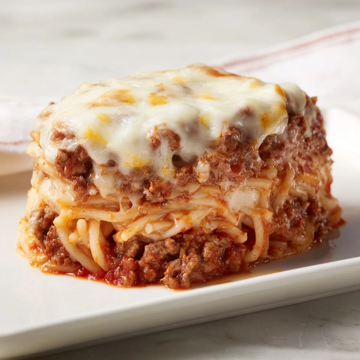 Tinis Baked Spaghetti