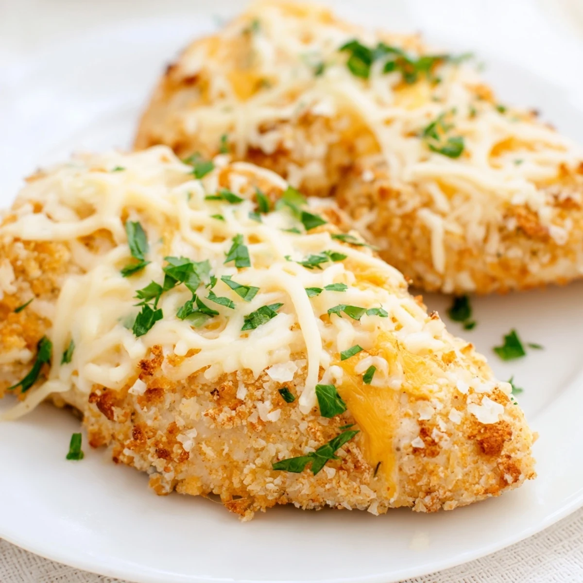 Mouthwatering Cheesy Baked Chicken Breast, a classic American dish with tender, flavorful chicken.