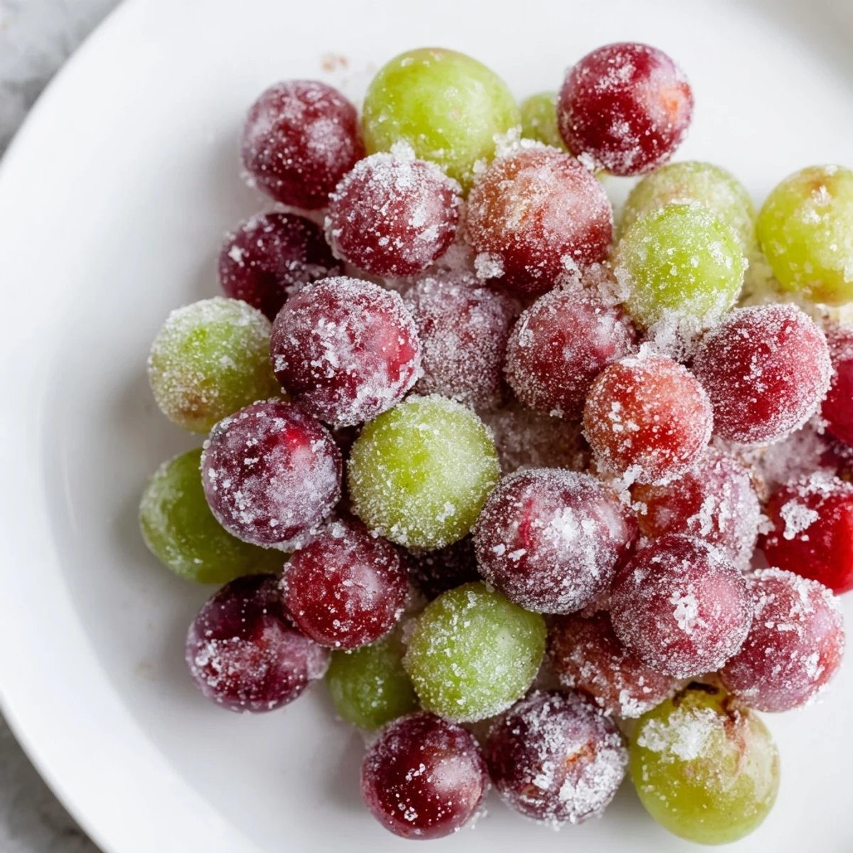 Crisp and refreshing, these frozen grapes offer a sweet and icy summer snack.