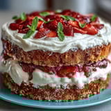 Spring Cakes Strawberries Cream
