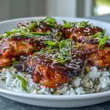 Honey Garlic Chicken Rice