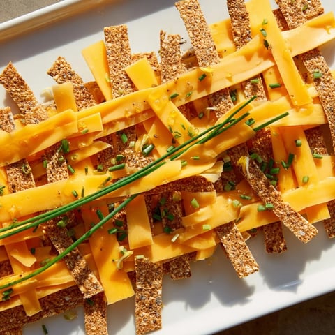 A detailed photo offers a delicious look at The Garden Gate Lattice appetizer, ready to serve.