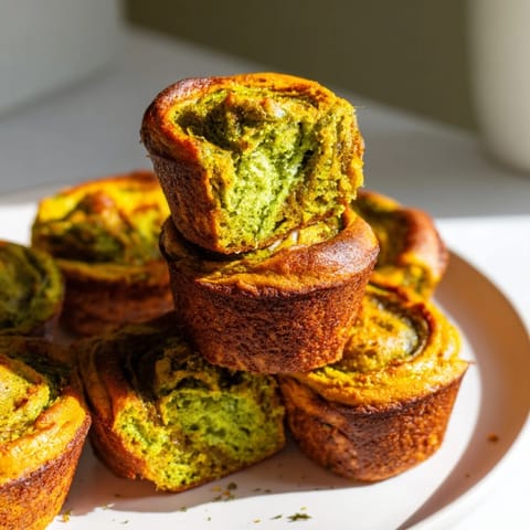 Matcha Pumpkin Muffin Mini Loaves