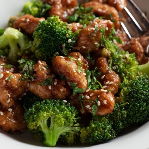 Sizzling Garlic Butter Chicken & Broccoli, a quick healthy meal for busy weeknights.  