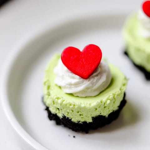 Grinch Neon Green Mini Cheesecakes