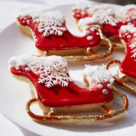 Santas Sleigh Cookie Display