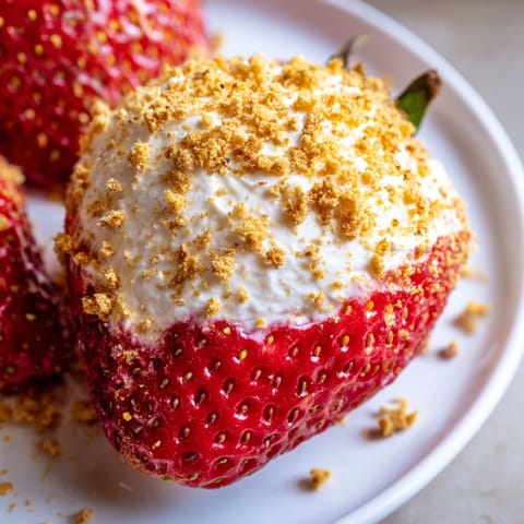 Cheesecake Filled Strawberries Delight