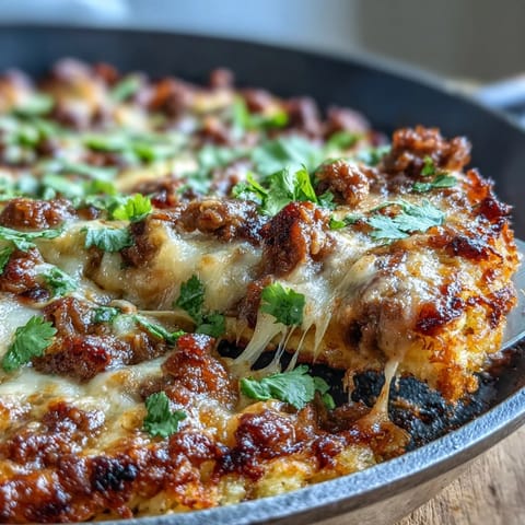 Cheesy Cauliflower Taco Skillet