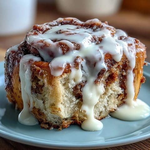 Fluffy cinnamon rolls swirled with banana bread flavors, topped with sweet icing, ideal for a cozy morning treat.  