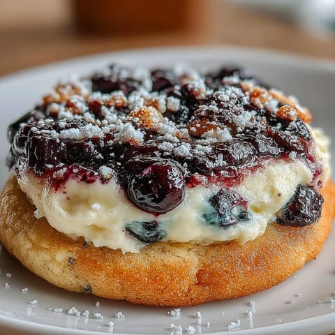 Blueberry Cheesecake Swirl Cookies
