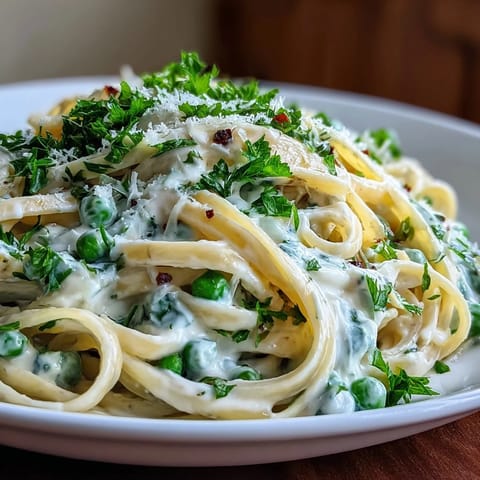 Ricotta Lemon Linguine Peas