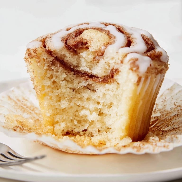 Close-up of soft Cinnamon Swirl Ricotta Cupcakes cooling, ready for a sweet glaze.