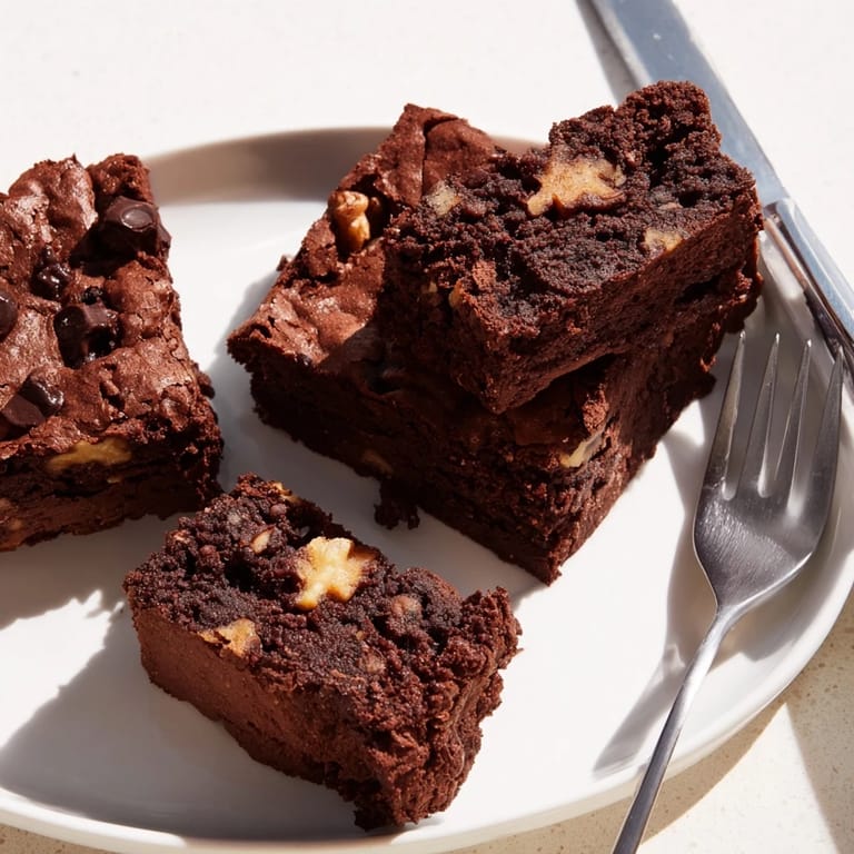 Fudgy zero-waste brownies using leftover nut-milk pulp for guilt-free indulgence.