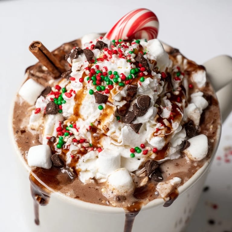 Imagine a warm Reindeer Hot Cocoa Bar, ready to be enjoyed with chocolate syrup and candy canes.