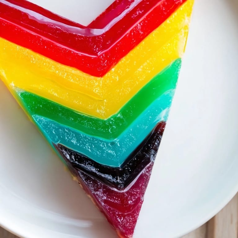 Each slice of The Kaleidoscope reveals a delicious combination of flavors and colors, ready to eat.