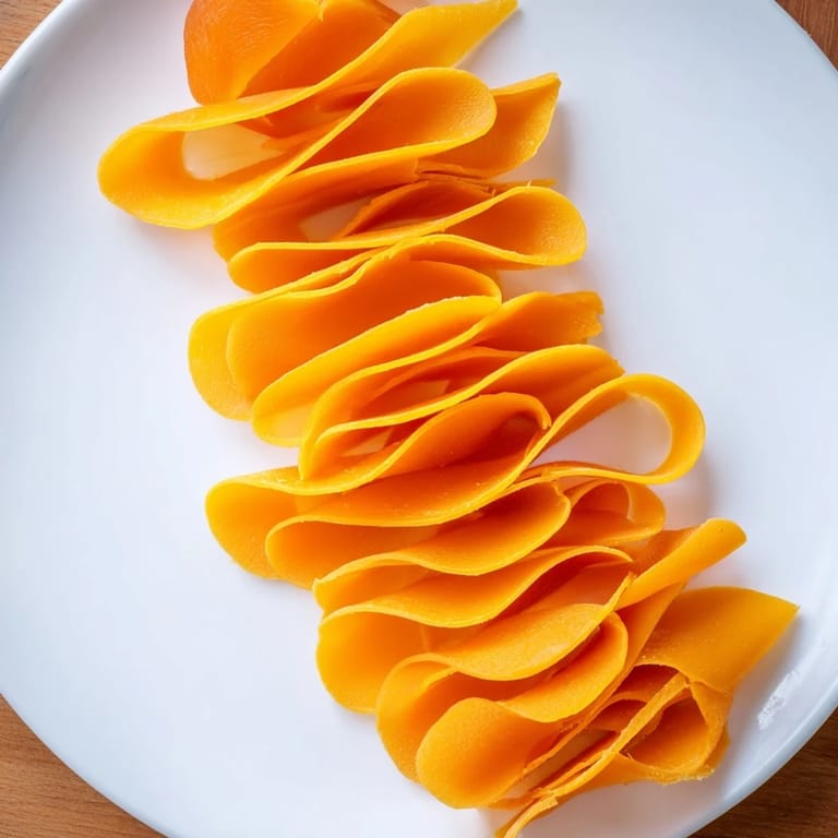 Spiral-shaped The Copper Coil appetizer with orange cheddar and sweet dried apricots, perfect for sharing.