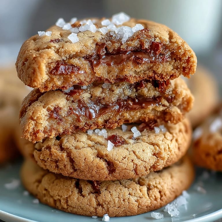 Golden-baked Hojicha Brown Butter Cookies showing crinkled edges and rich roasted tea texture.