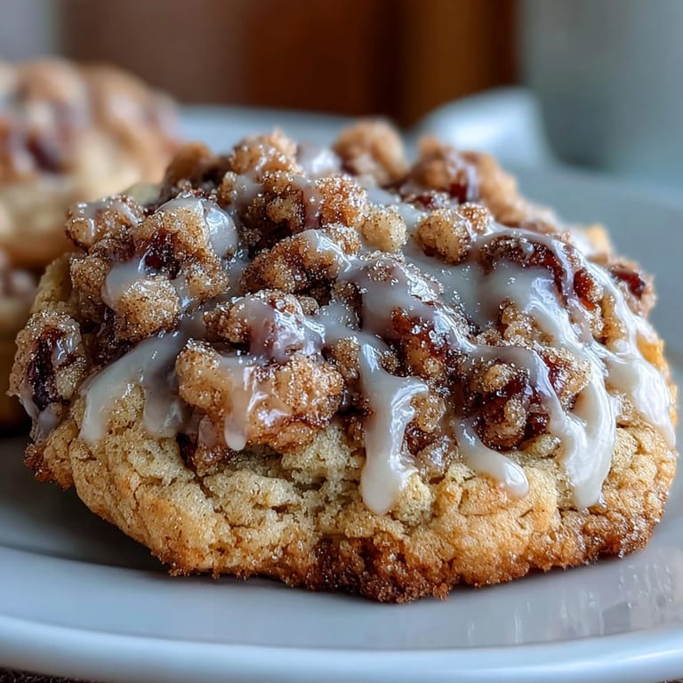 Gilmore Girls-inspired cookies with rich streusel topping and sweet vanilla glaze, perfect for coffee lovers.