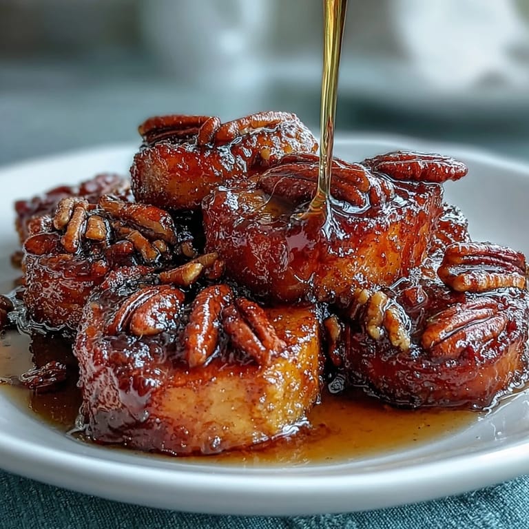 Southern-style candied yams with bourbon, cinnamon, and nutmeg, served warm and bubbling from the oven.